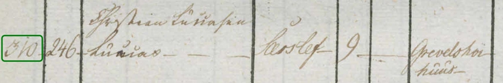 Lucas in the Roll for 1804