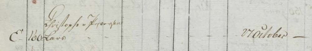 Christopher Pedersen's son in the 1797 military levying roll