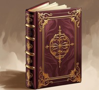 a bordeaux book with golden details