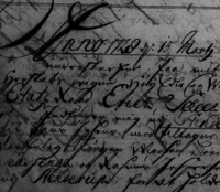 A snippet of text written in Gothic handwriting